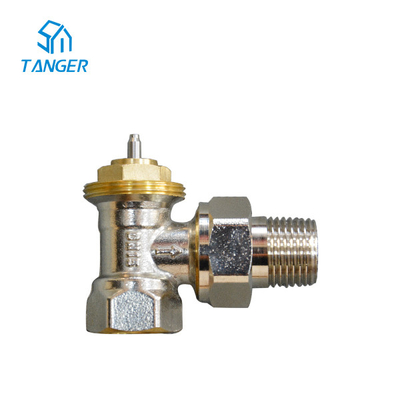 10mm 15mm কোণযুক্ত থার্মোস্ট্যাটিক রেডিয়েটর ভালভ Trv কোণযুক্ত ভালভ
