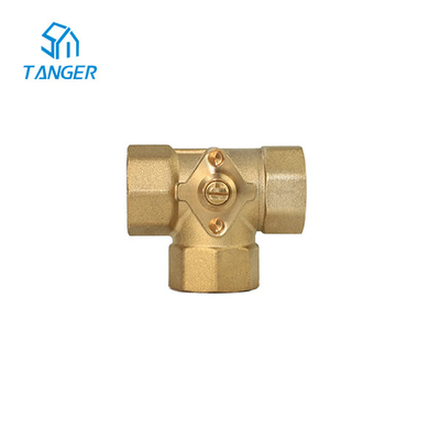 3/4&quot; HVAC সিস্টেমে মোটরযুক্ত বল ভালভ অ্যাকচুয়েটর থ্রি ওয়ে ব্রাস ম্যাচিং